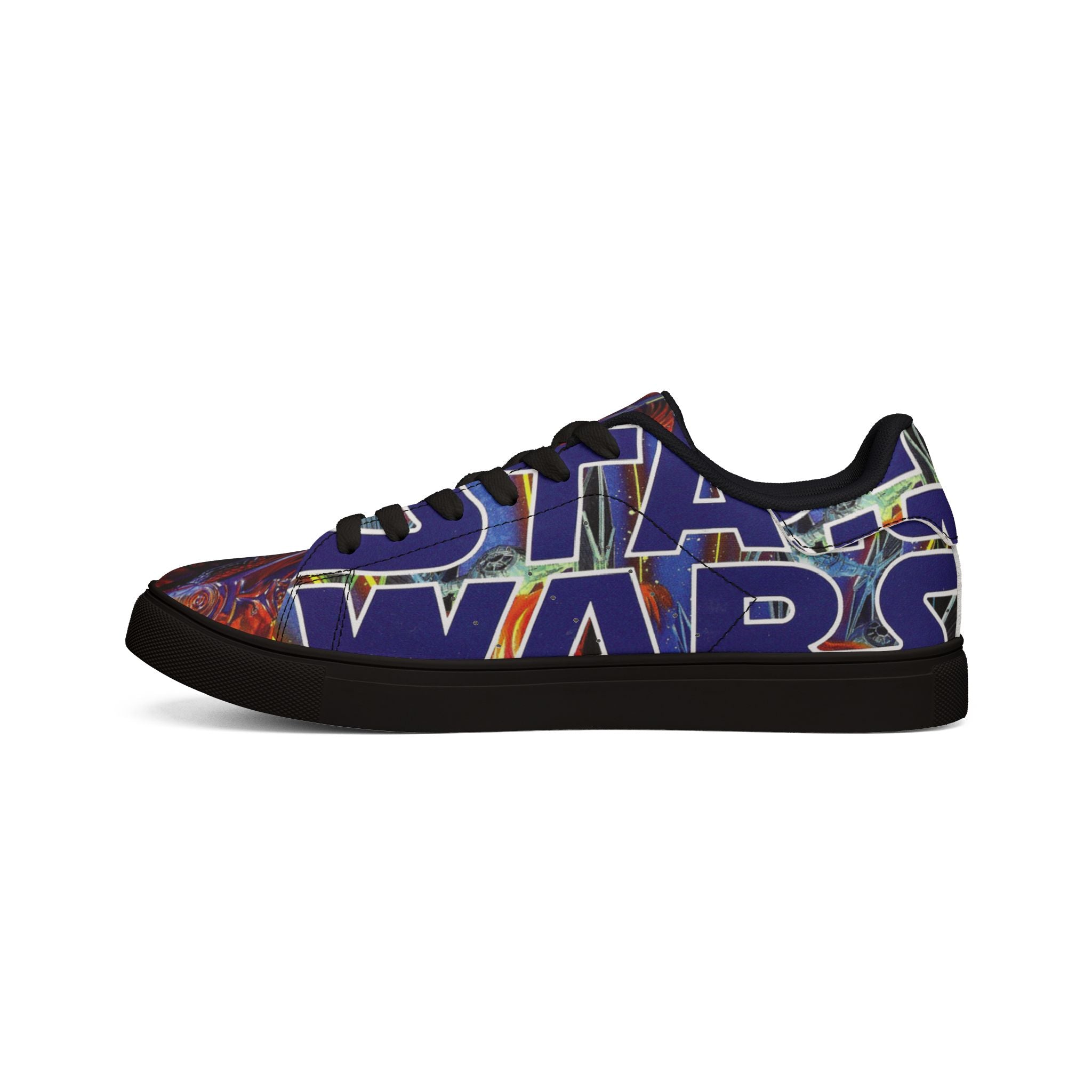 Low-Top Sneakers — Bold Blue 'STAR WARS 1 Comic Leather Sneakers for Men