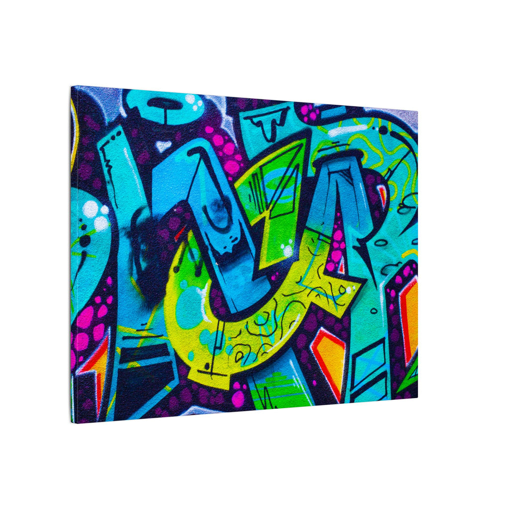 Graffiti Street Art Matte Canvas Print — Vibrant Urban Wall Art