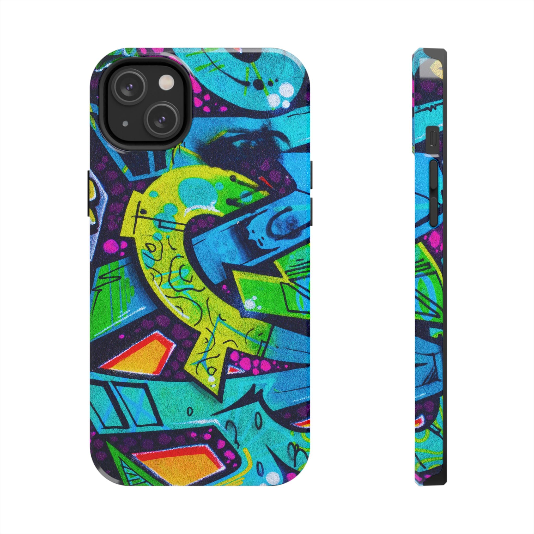 Vibrant Urban Tough Phone Case - Graffiti Design 1 for iPhones