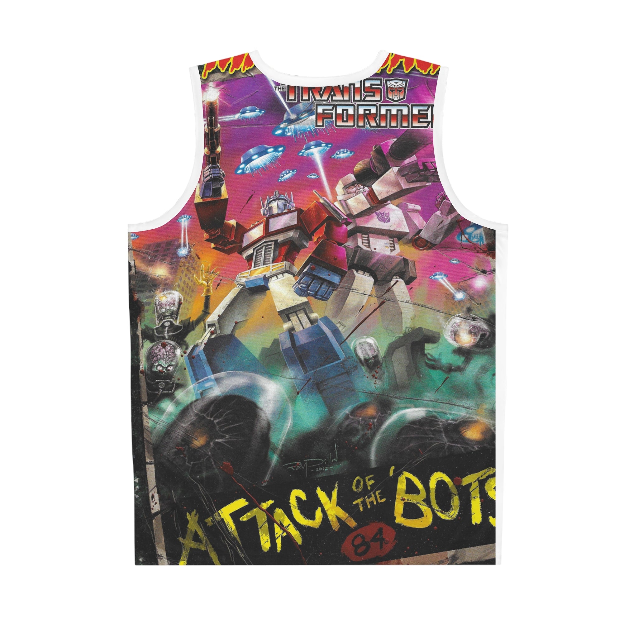 Mars Attacks Transformers Graphic Basketball Jersey