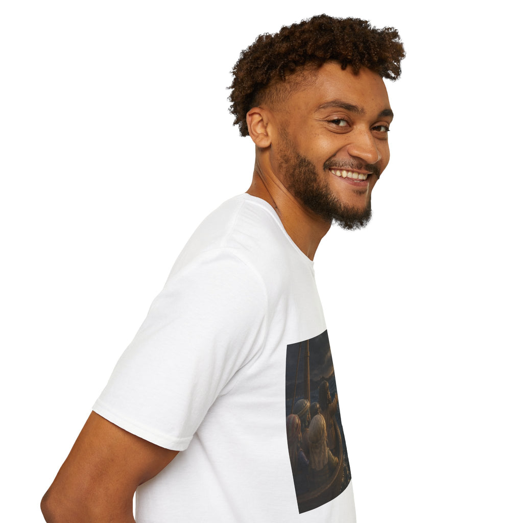 Tiny Jesus Walking on Water T-Shirt — Inspirational Biblical Faith Tee