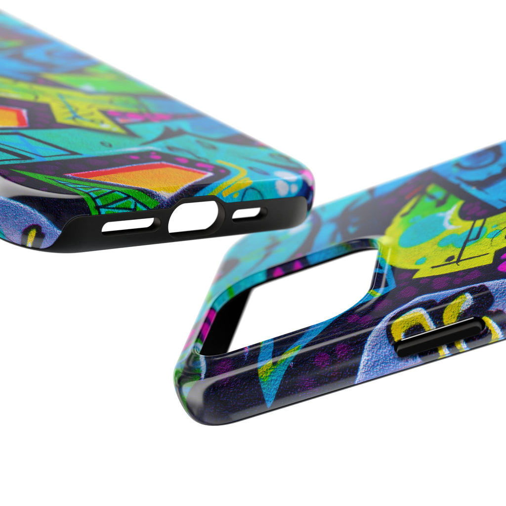 Vibrant Urban Tough Phone Case - Graffiti Design 1 for iPhones
