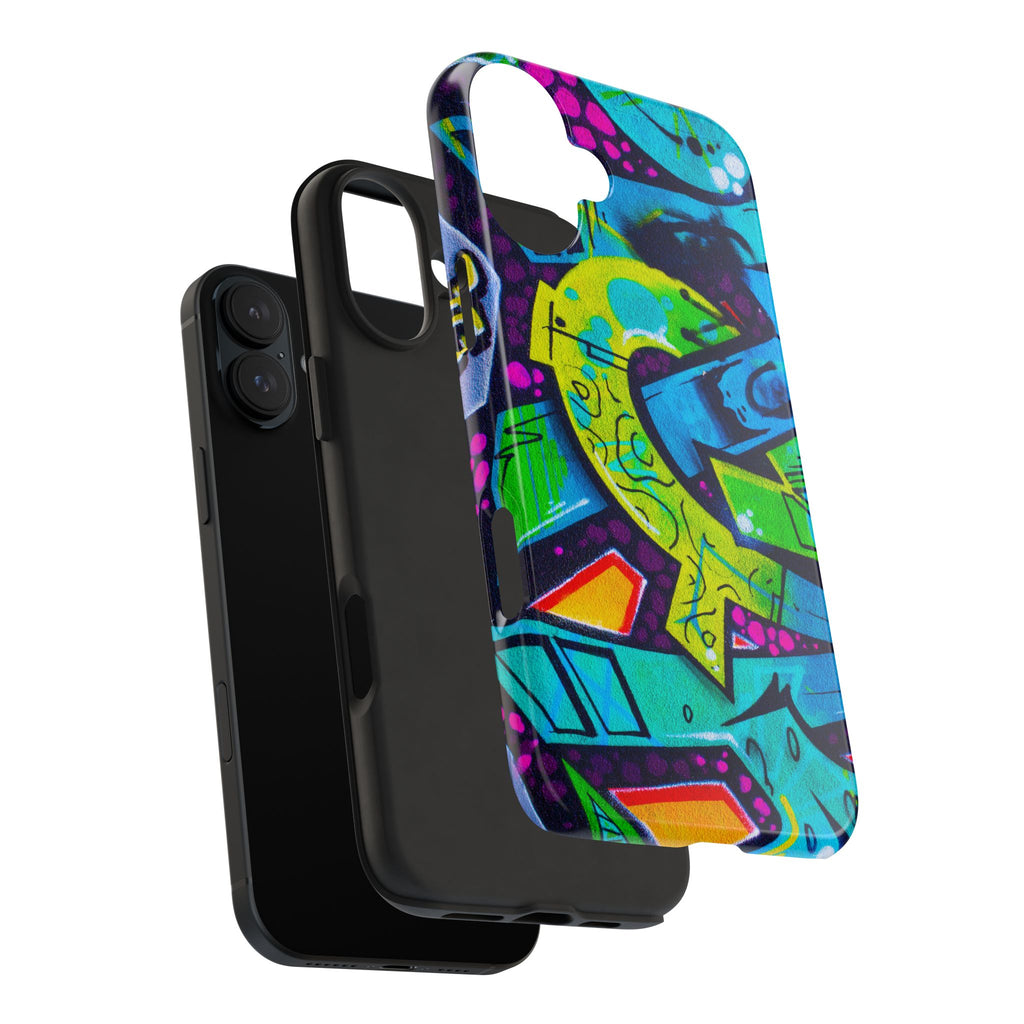 Vibrant Urban Tough Phone Case - Graffiti Design 1 for iPhones