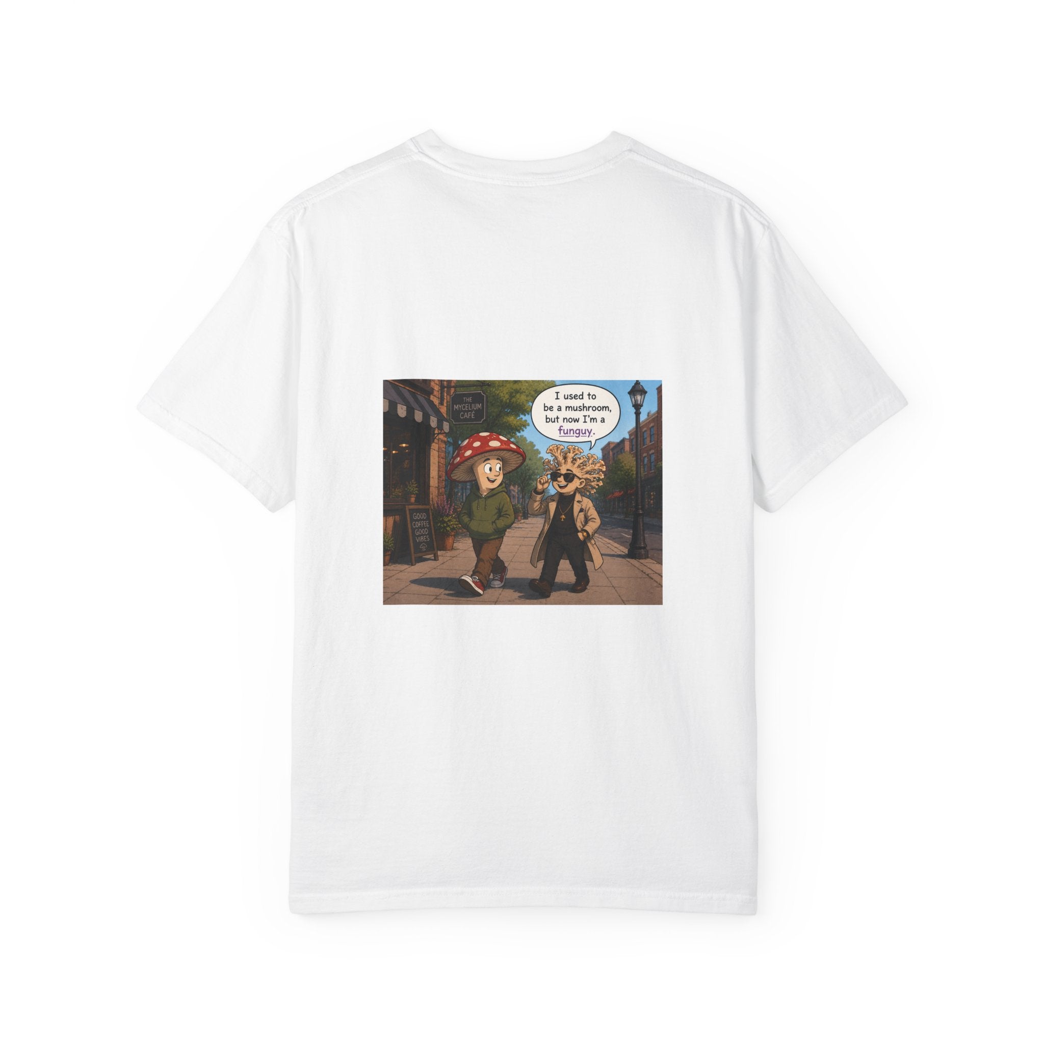 Mushroom to Funguy Graphic T-Shirt Mushroom - friends at the mycelium café Set 1