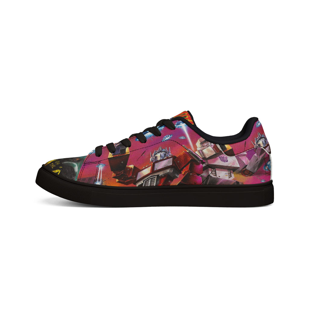 Low-Top Sneakers — Mars Attack Comic Leather Sneakers for Men