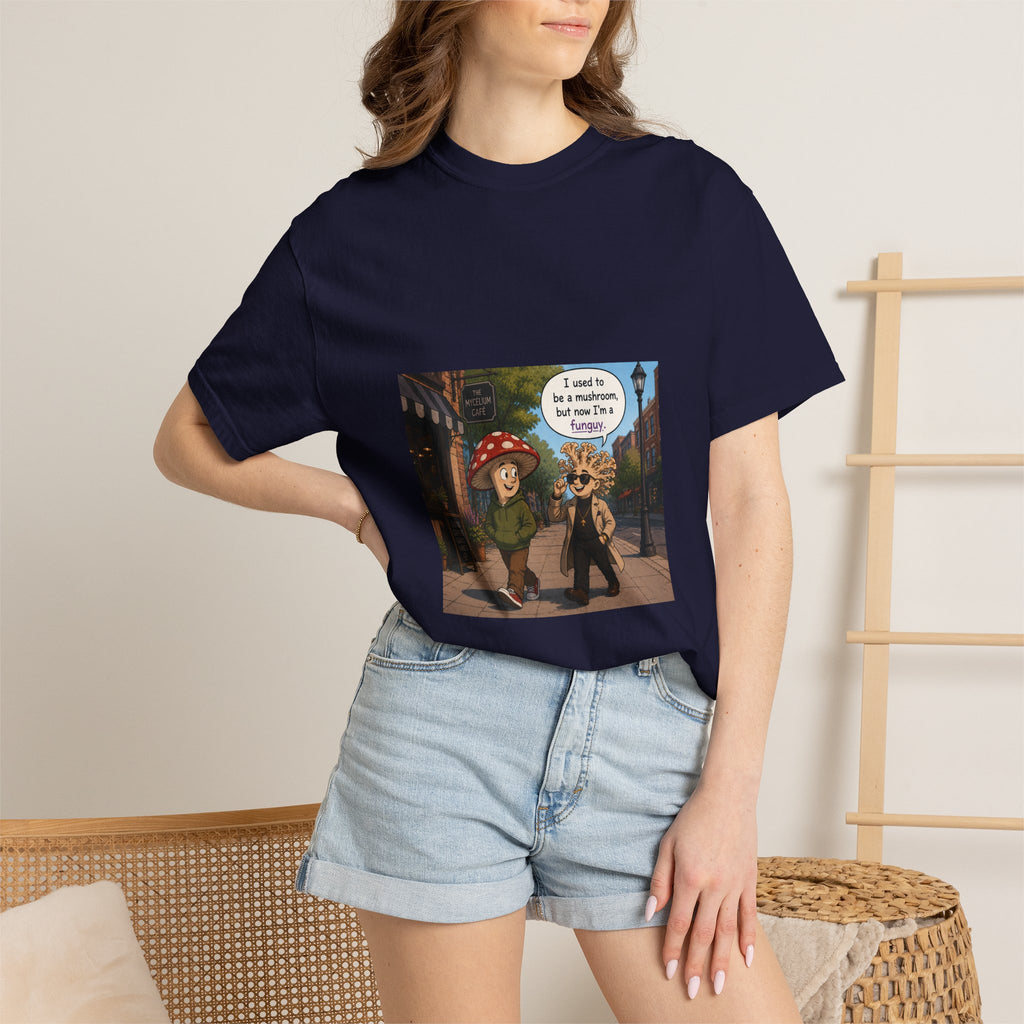 Mushroom to Funguy Graphic T-Shirt Mushroom - friends at the mycelium café Set 1
