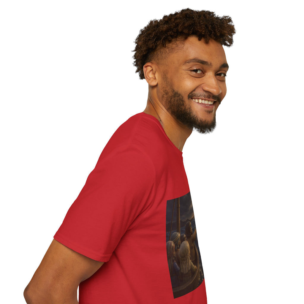 Tiny Jesus Walking on Water T-Shirt — Inspirational Biblical Faith Tee