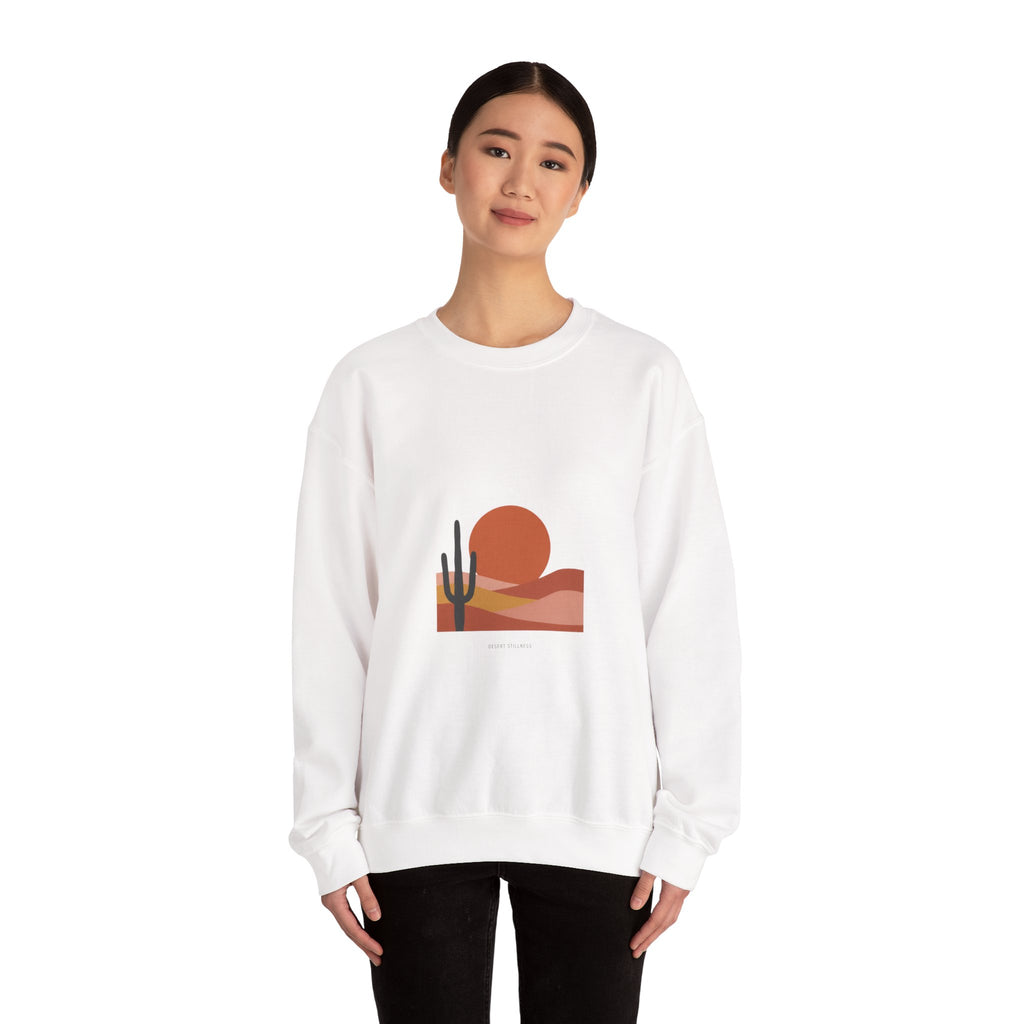 Desert Sunset Minimalist Mesa Sweatshirt | Southwestern adobe-inspired wall art