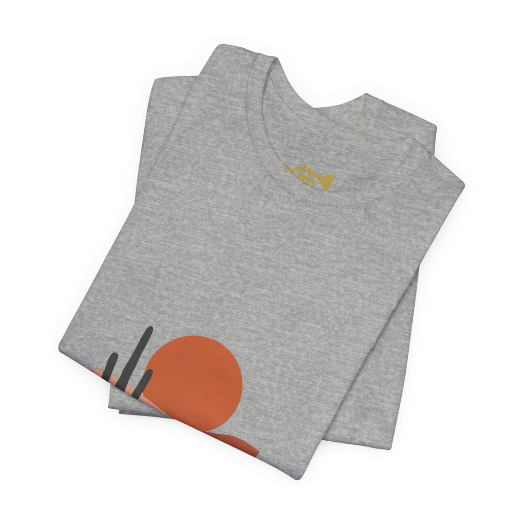 Desert Sunset Minimalist Mesa Tee | Southwestern adobe-inspired wall art