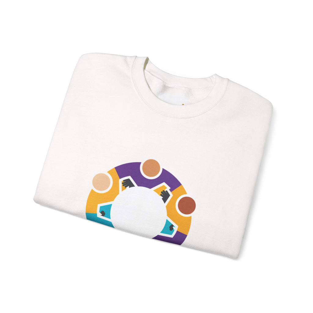 Solidarity Icon 'Together' Crewneck Sweatshirt | Equality Icon, Minimal Feminist Design