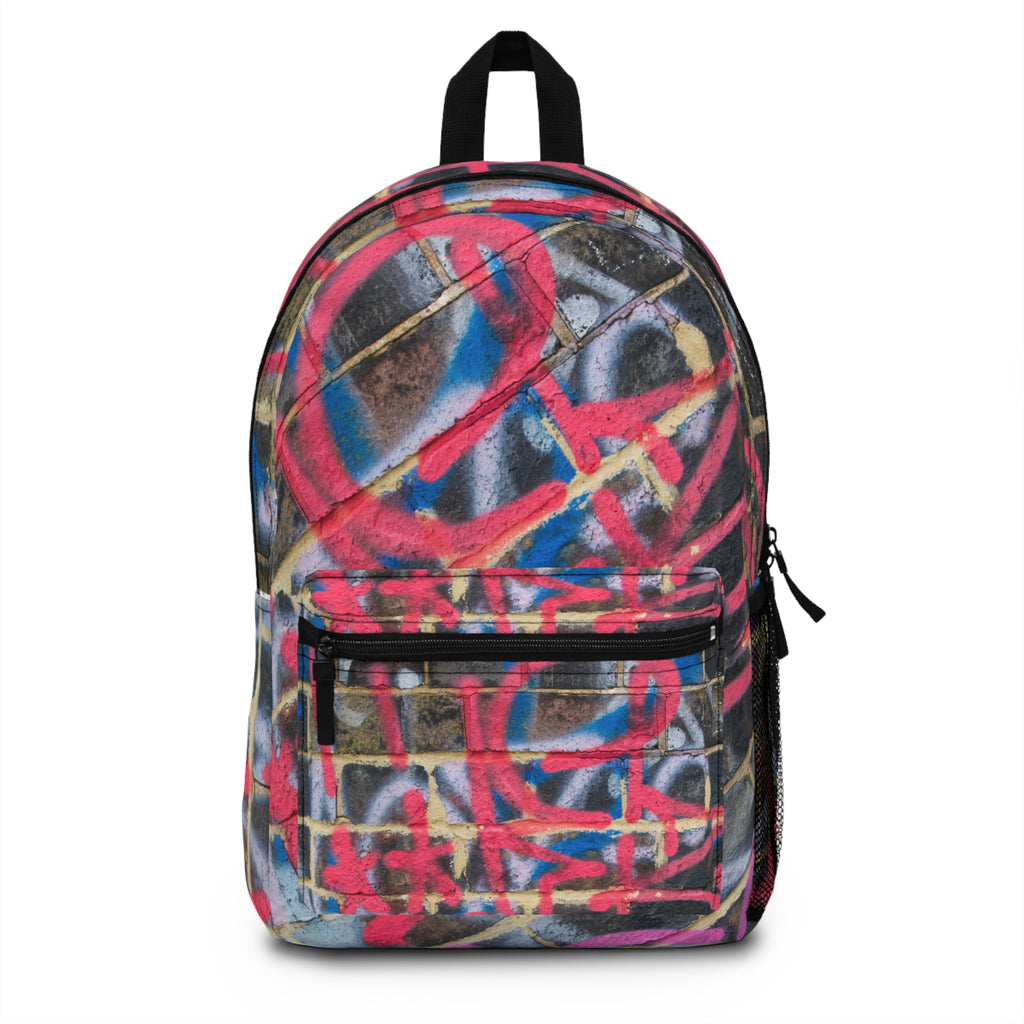 Urban Graffiti Backpack, Trendy School Bag, Street Style Daypack, Unique Art Backpack, Colorful Travel Bag, Perfect Gift for Teens