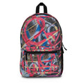 Urban Graffiti Backpack, Trendy School Bag, Street Style Daypack, Unique Art Backpack, Colorful Travel Bag, Perfect Gift for Teens
