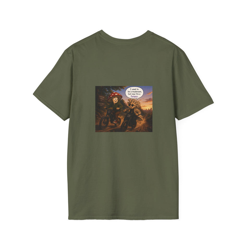 Mushroom Pun T-Shirt — "I used to be a mushroom, but now I’m fungi" Graphic Tee