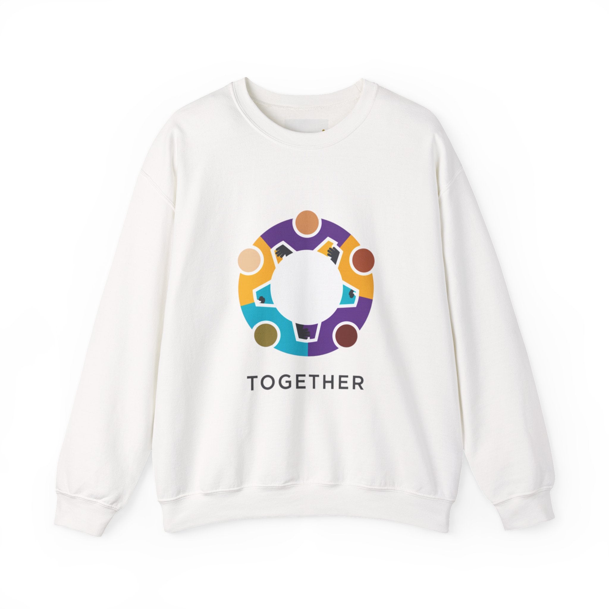 Solidarity Icon 'Together' Crewneck Sweatshirt | Equality Icon, Minimal Feminist Design