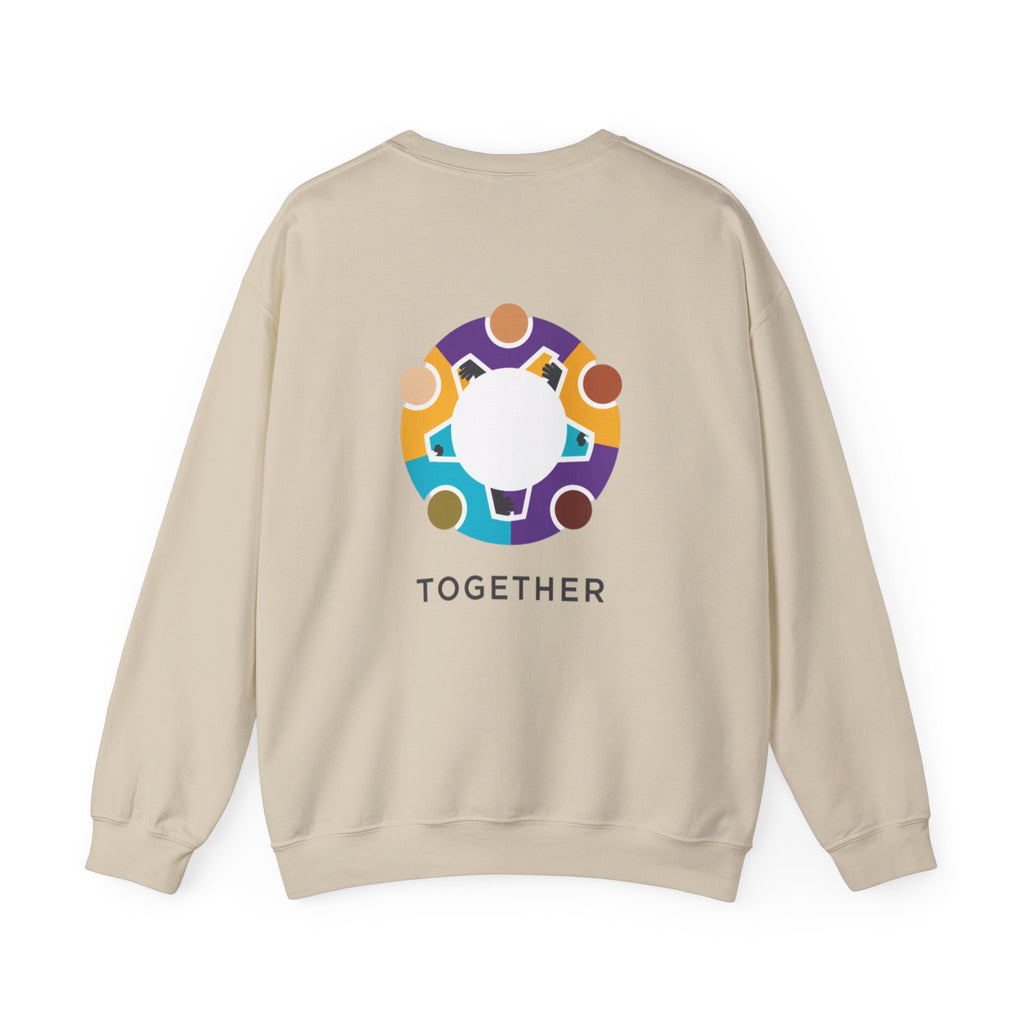 Solidarity Icon 'Together' Crewneck Sweatshirt | Equality Icon, Minimal Feminist Design