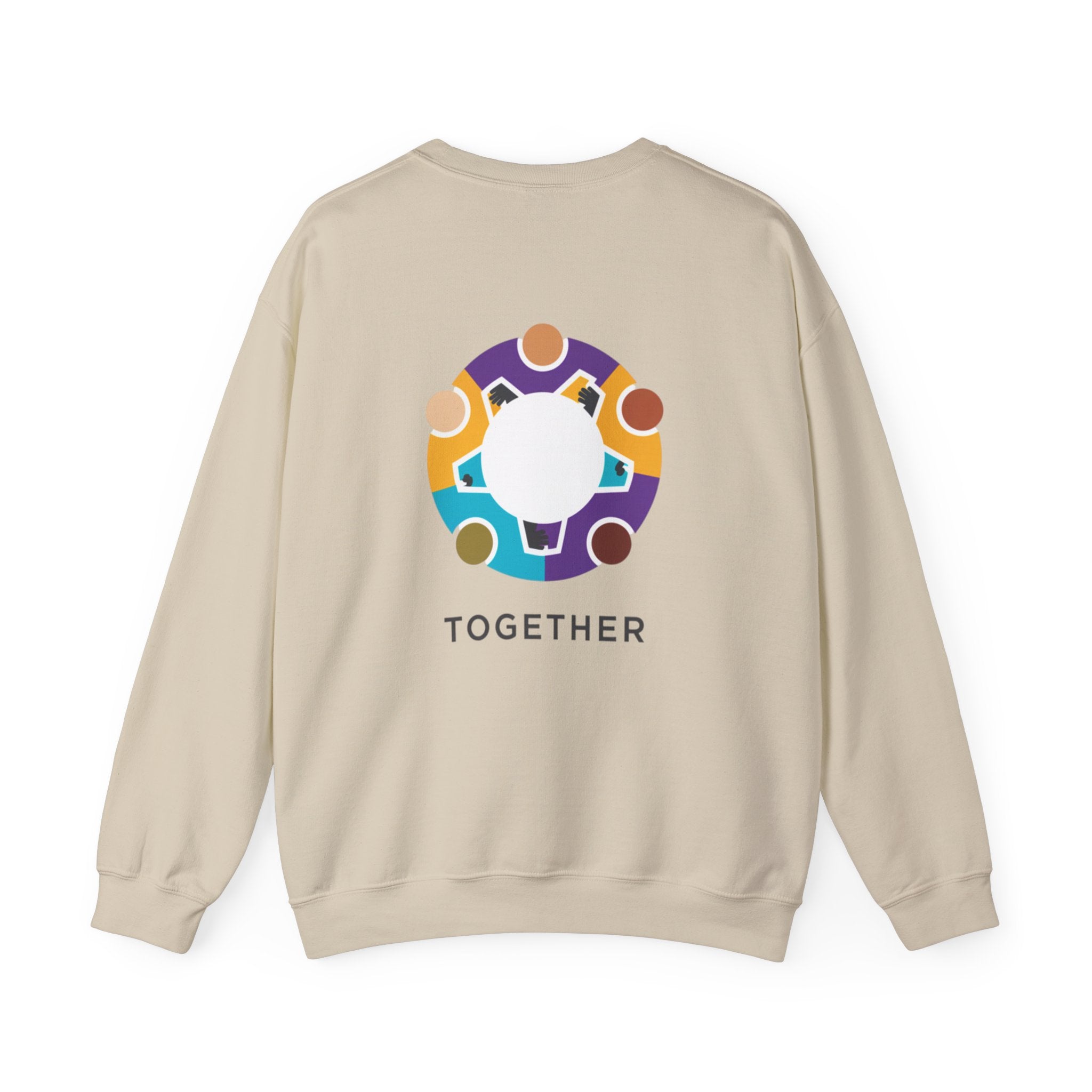 Solidarity Icon 'Together' Crewneck Sweatshirt | Equality Icon, Minimal Feminist Design