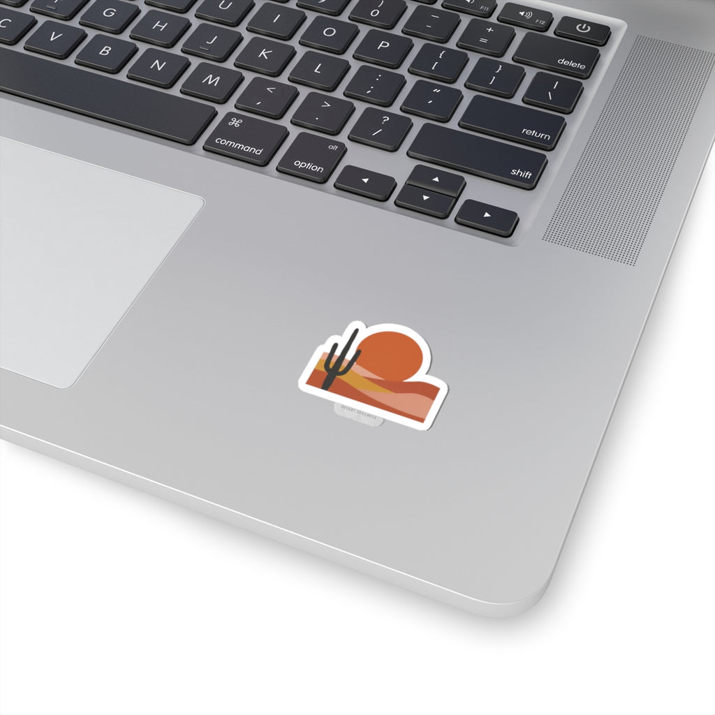 Desert Sunset Mesa Sticker | Southwestern minimalist, adobe-inspired