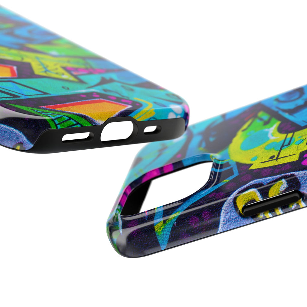 Vibrant Urban Tough Phone Case - Graffiti Design 1 for iPhones