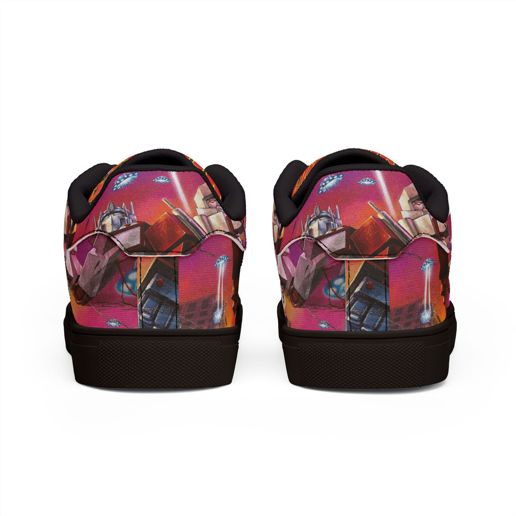 Low-Top Sneakers — Mars Attack Comic Leather Sneakers for Men