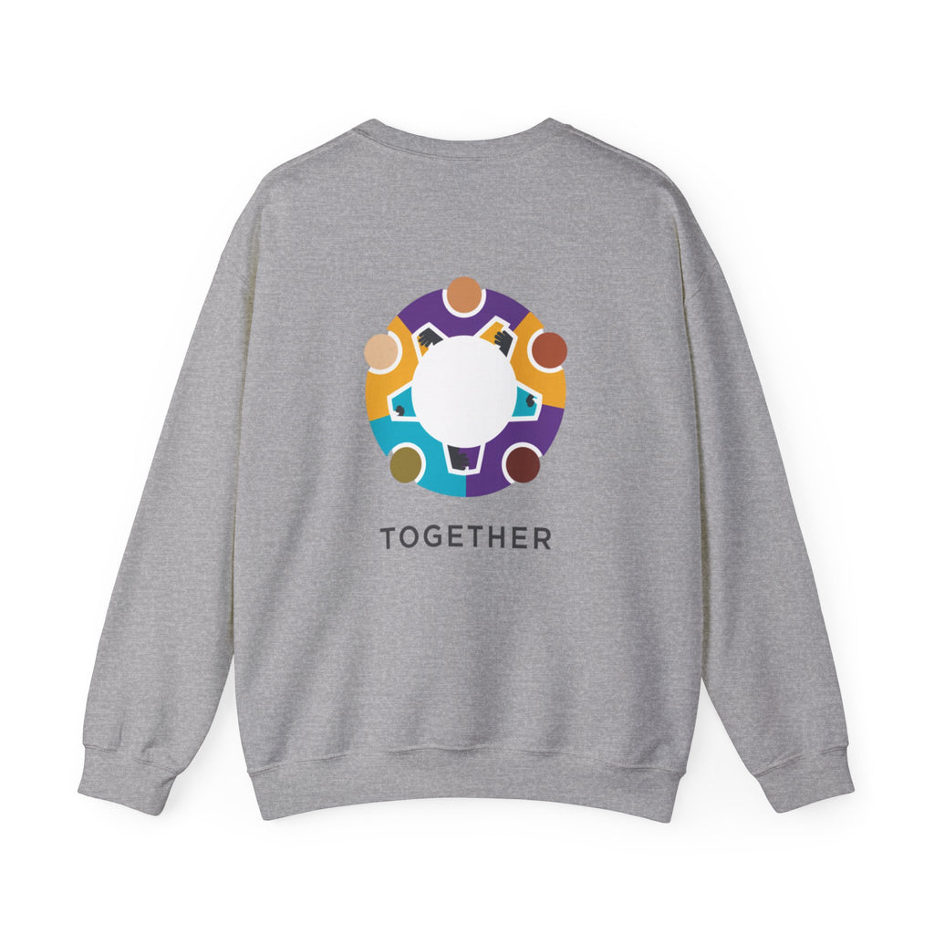 Solidarity Icon 'Together' Crewneck Sweatshirt | Equality Icon, Minimal Feminist Design