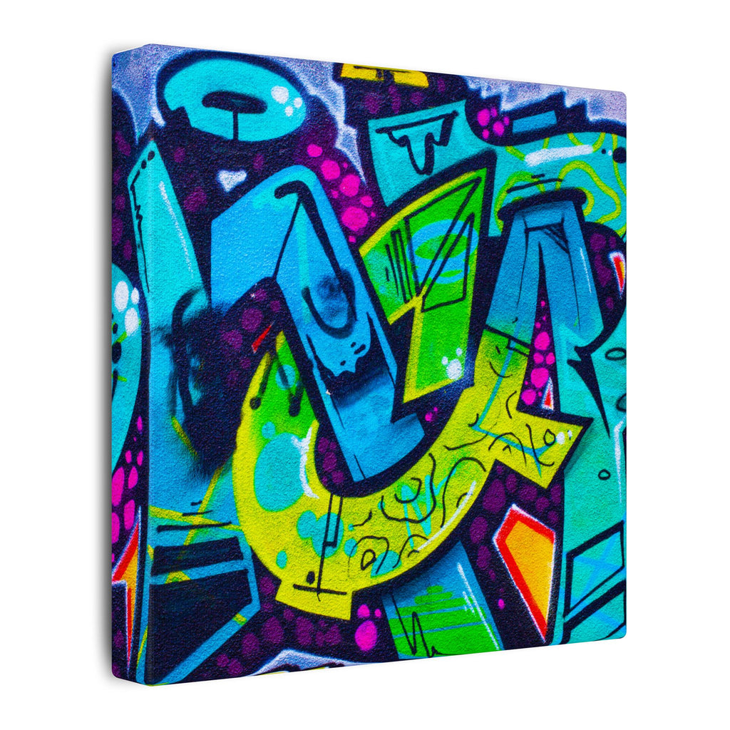 Graffiti Street Art Matte Canvas Print — Vibrant Urban Wall Art
