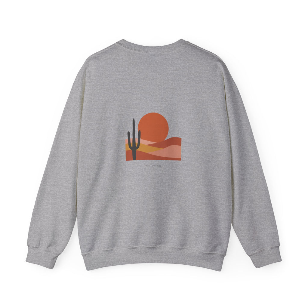 Desert Sunset Minimalist Mesa Sweatshirt | Southwestern adobe-inspired wall art