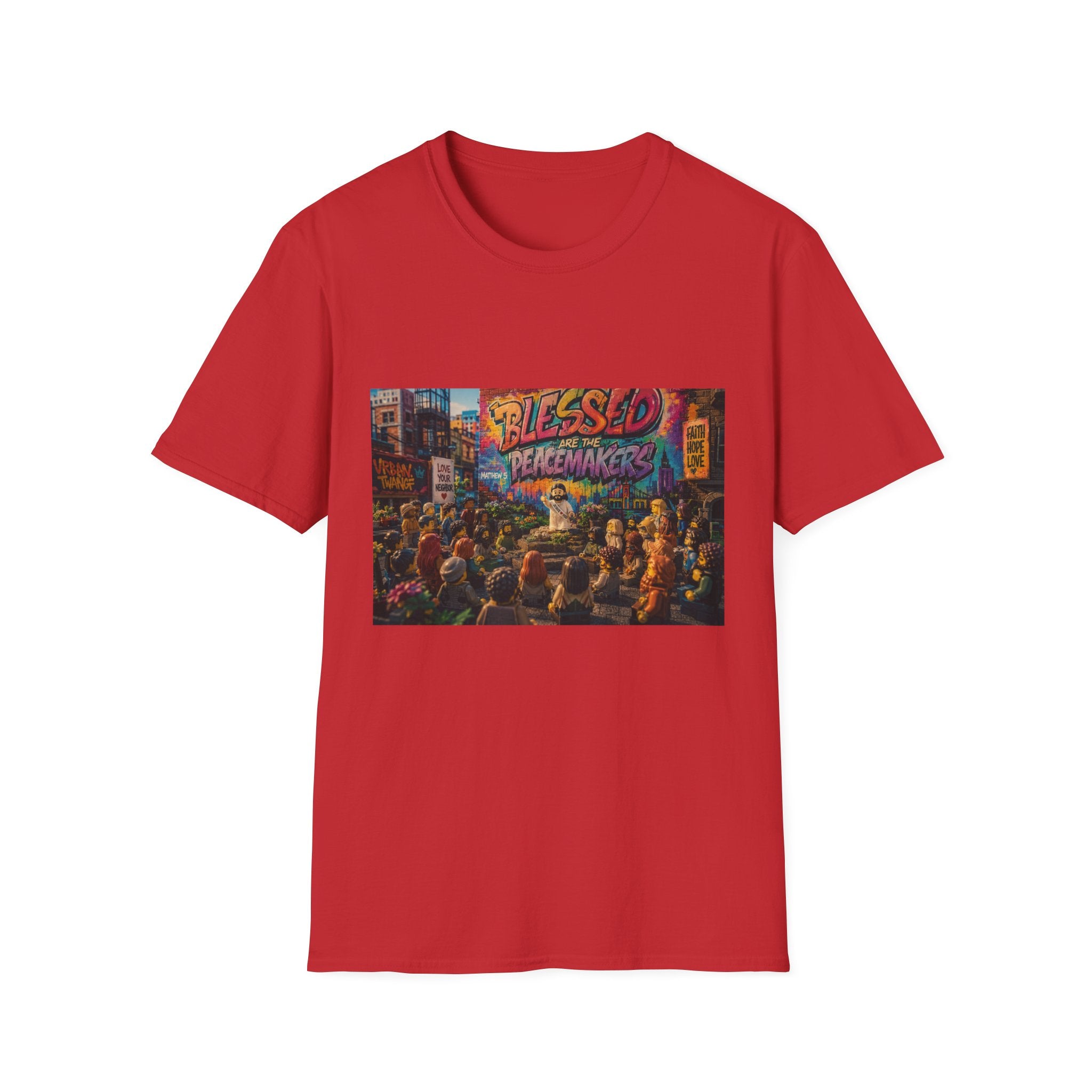 Tiny Jesus — "Blessed Are the Peacemakers" Urban Street Art Graphic Tee