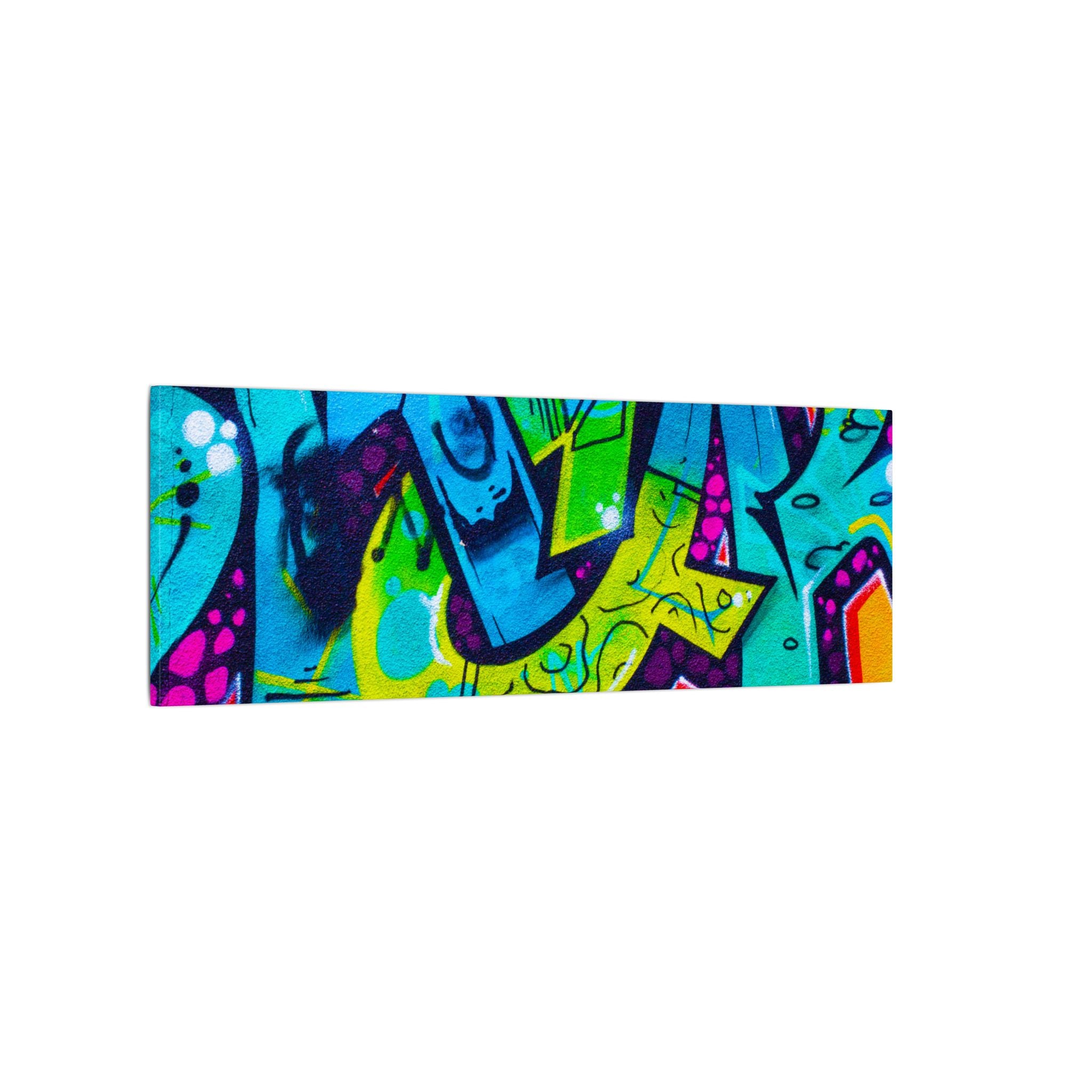 Graffiti Street Art Matte Canvas Print — Vibrant Urban Wall Art