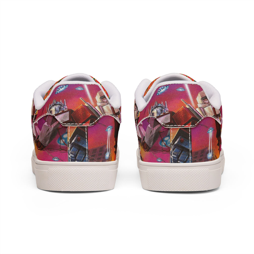 Low-Top Sneakers — Mars Attack Comic Leather Sneakers for Men