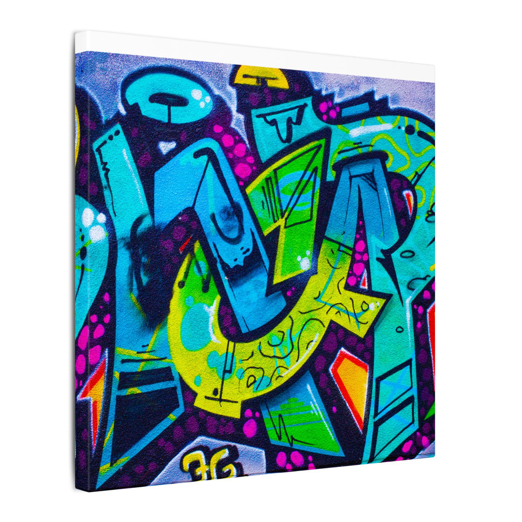 Graffiti Street Art Matte Canvas Print — Vibrant Urban Wall Art
