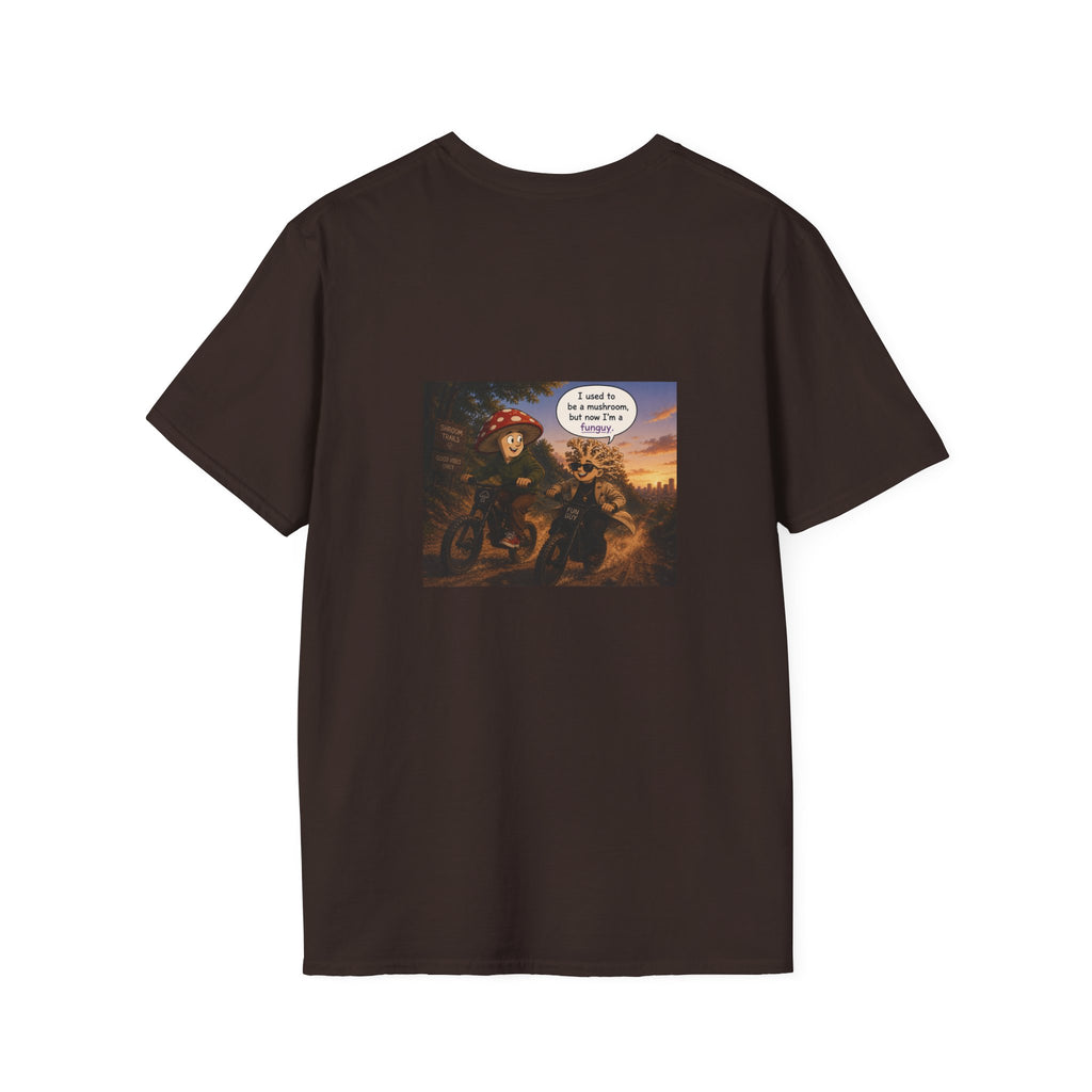 Mushroom Pun T-Shirt — "I used to be a mushroom, but now I’m fungi" Graphic Tee