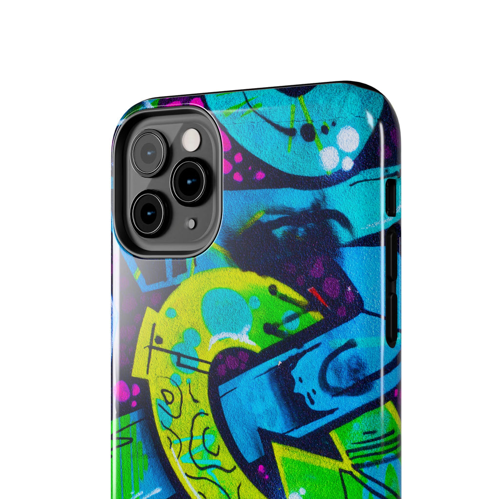 Vibrant Urban Tough Phone Case - Graffiti Design 1 for iPhones