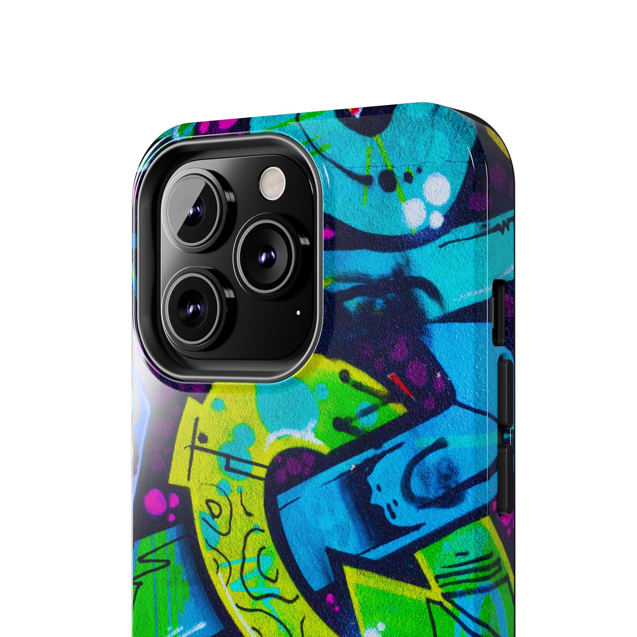Vibrant Urban Tough Phone Case - Graffiti Design 1 for iPhones