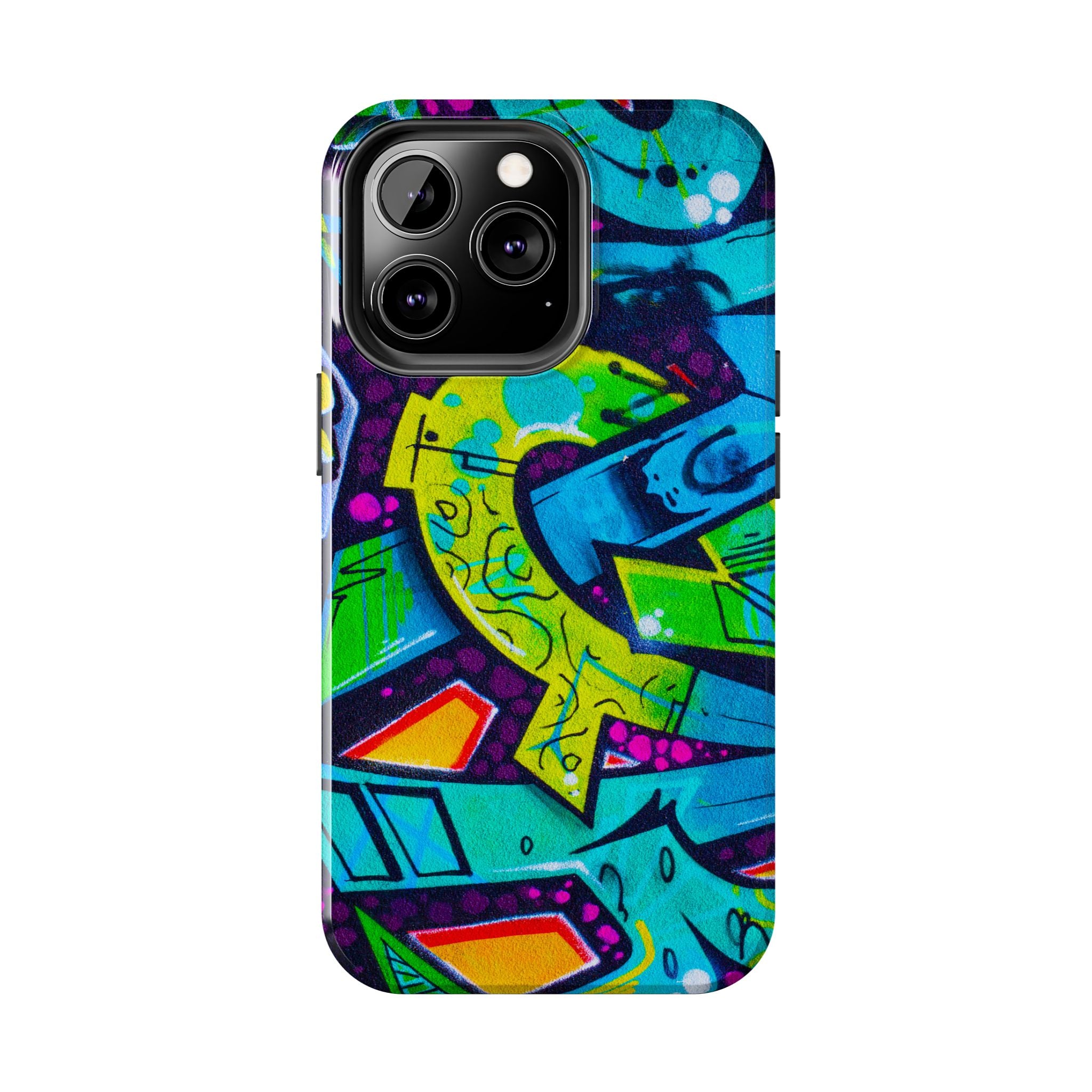 Vibrant Urban Tough Phone Case - Graffiti Design 1 for iPhones