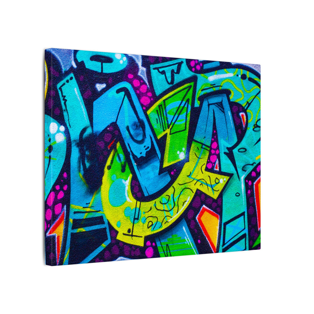 Graffiti Street Art Matte Canvas Print — Vibrant Urban Wall Art