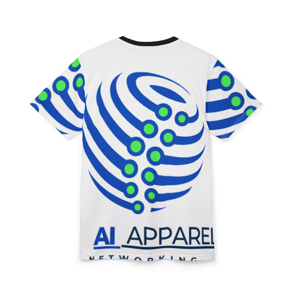 Cyberpunk Unisex Cut & Sew Tee | Futuristic Graphic T-Shirt | Tech Lover Gift | AOP Tee for Festivals, Casual Wear