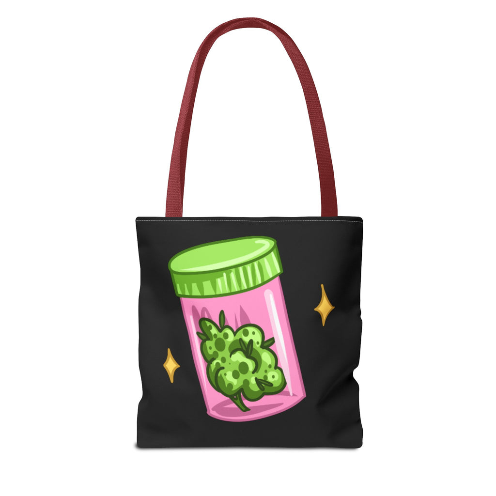 Vibrant Weed Tote Bag - Fun Cannabis Carryall for Partying, Gifts, Festivals, Eco-Friendly Shopping, Unique Statement Piece