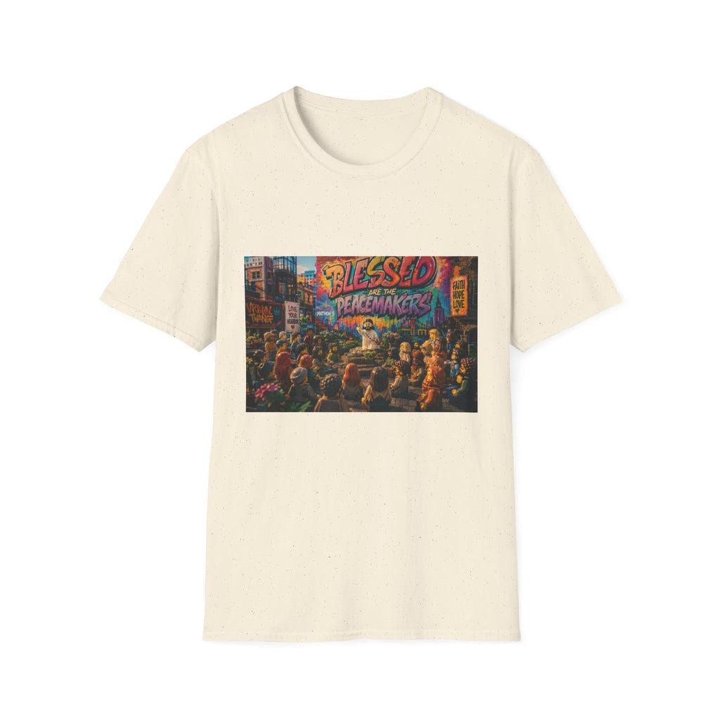 Tiny Jesus — "Blessed Are the Peacemakers" Urban Street Art Graphic Tee