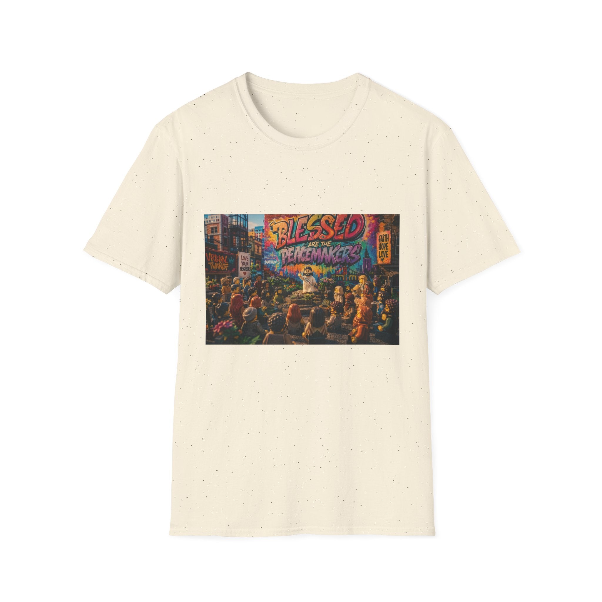 Tiny Jesus — "Blessed Are the Peacemakers" Urban Street Art Graphic Tee
