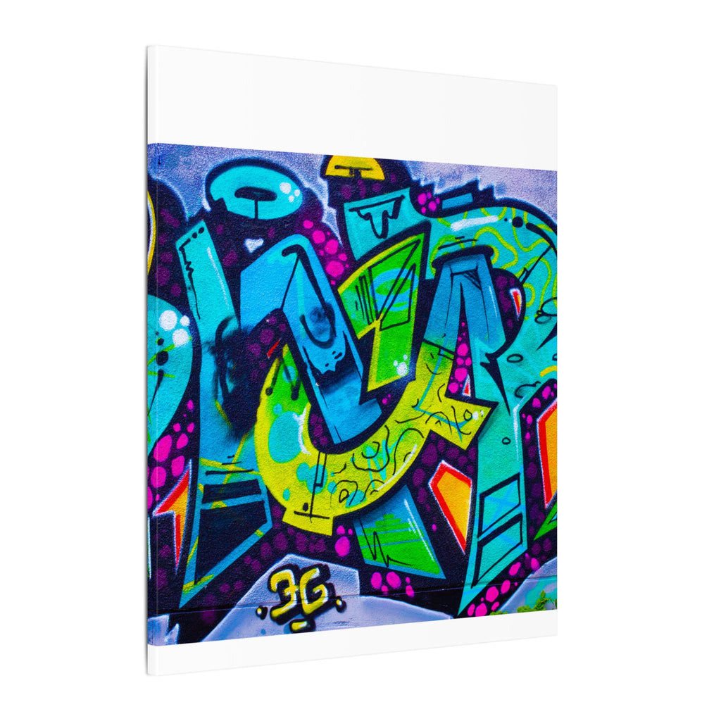 Graffiti Street Art Matte Canvas Print — Vibrant Urban Wall Art