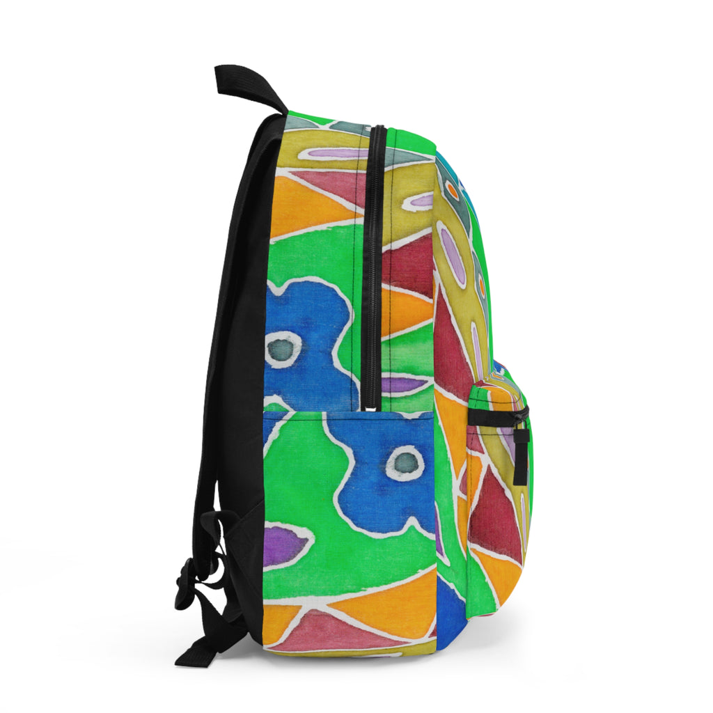 Colorful Artistic Backpack, Stylish School Bag, Boho Travel Backpack, Unique Gift for Students, Vibrant Art Backpack