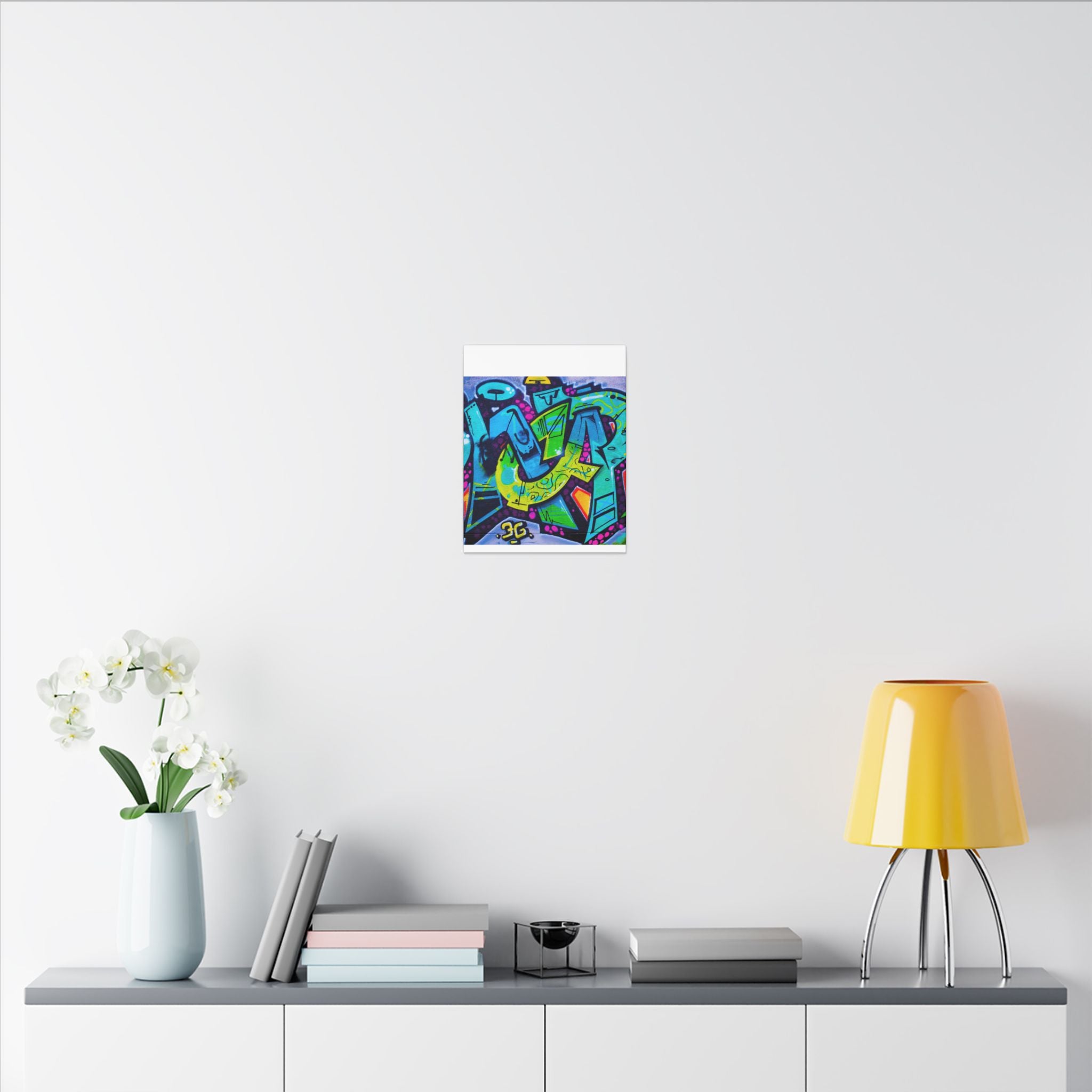 Graffiti Street Art Matte Canvas Print — Vibrant Urban Wall Art