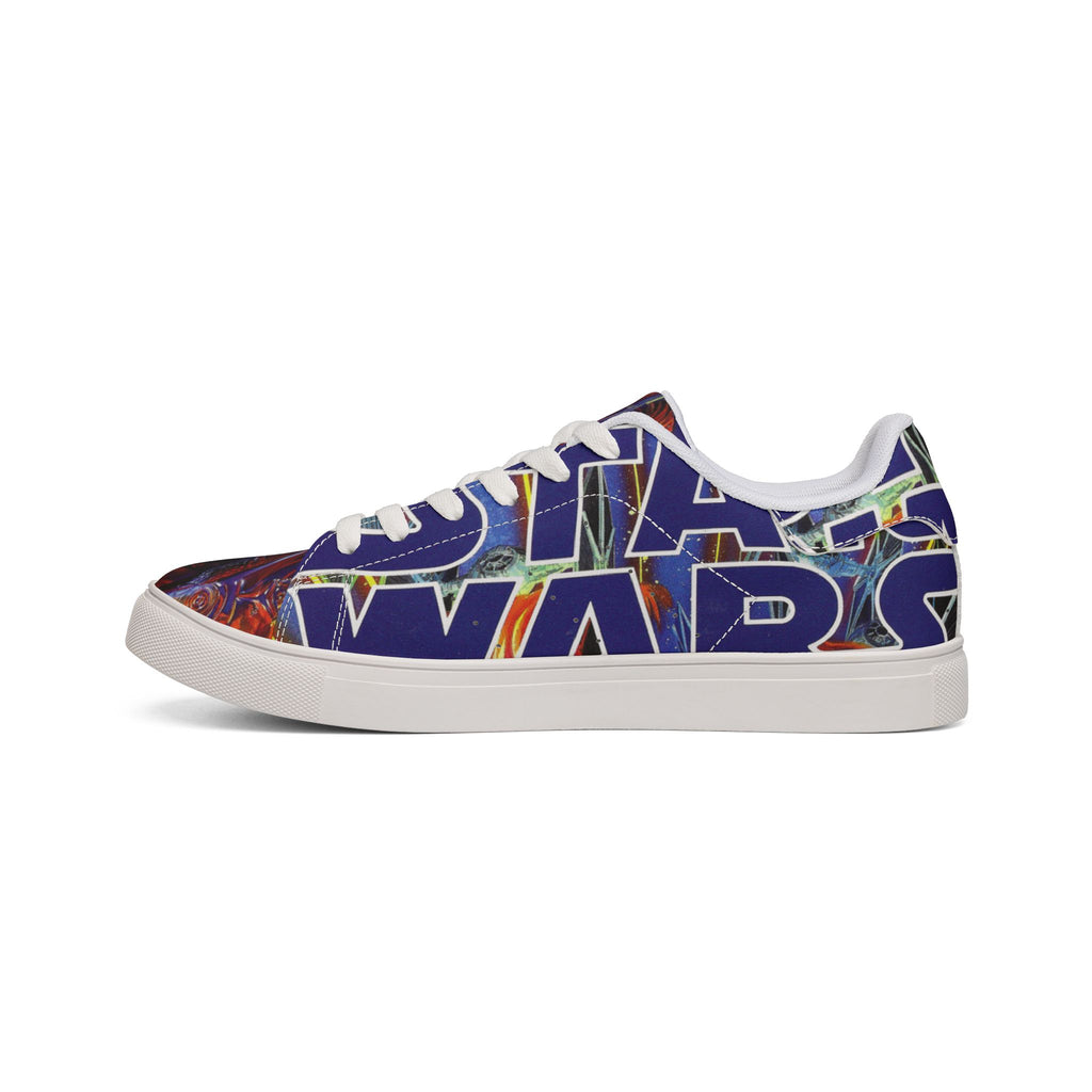 Low-Top Sneakers — Bold Blue 'STAR WARS 1 Comic Leather Sneakers for Men