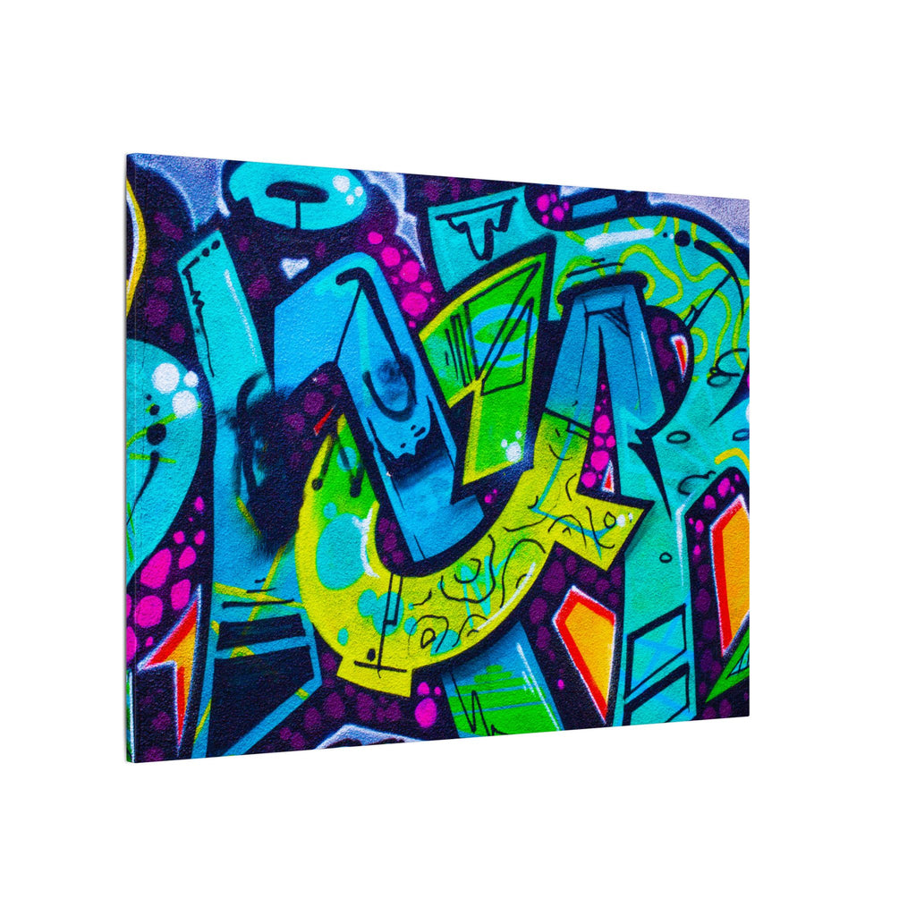 Graffiti Street Art Matte Canvas Print — Vibrant Urban Wall Art