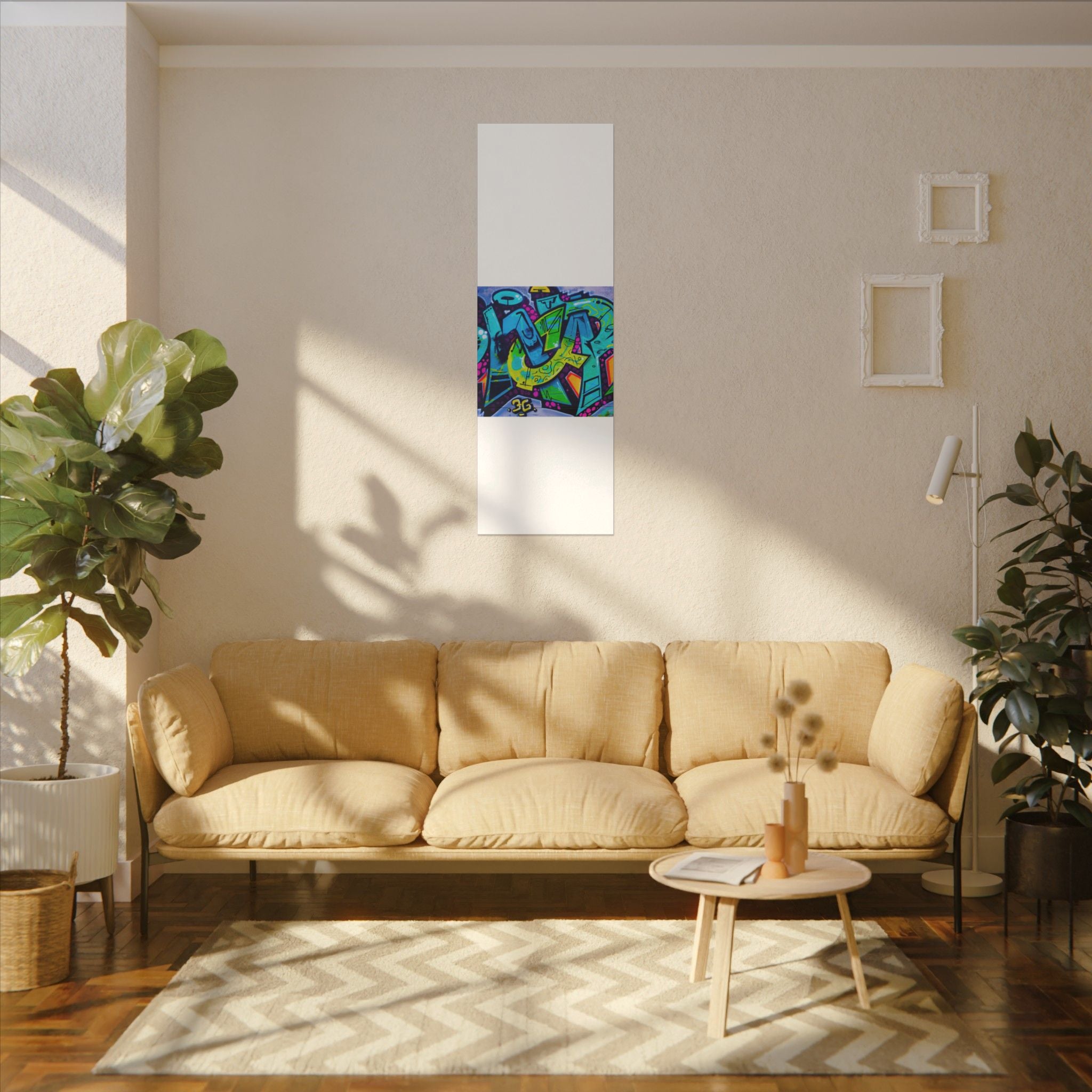 Graffiti Street Art Matte Canvas Print — Vibrant Urban Wall Art