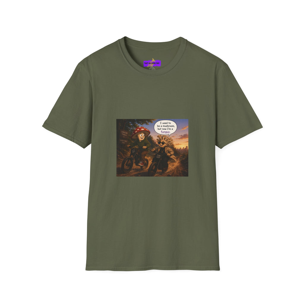 Mushroom Pun T-Shirt — "I used to be a mushroom, but now I’m fungi" Graphic Tee