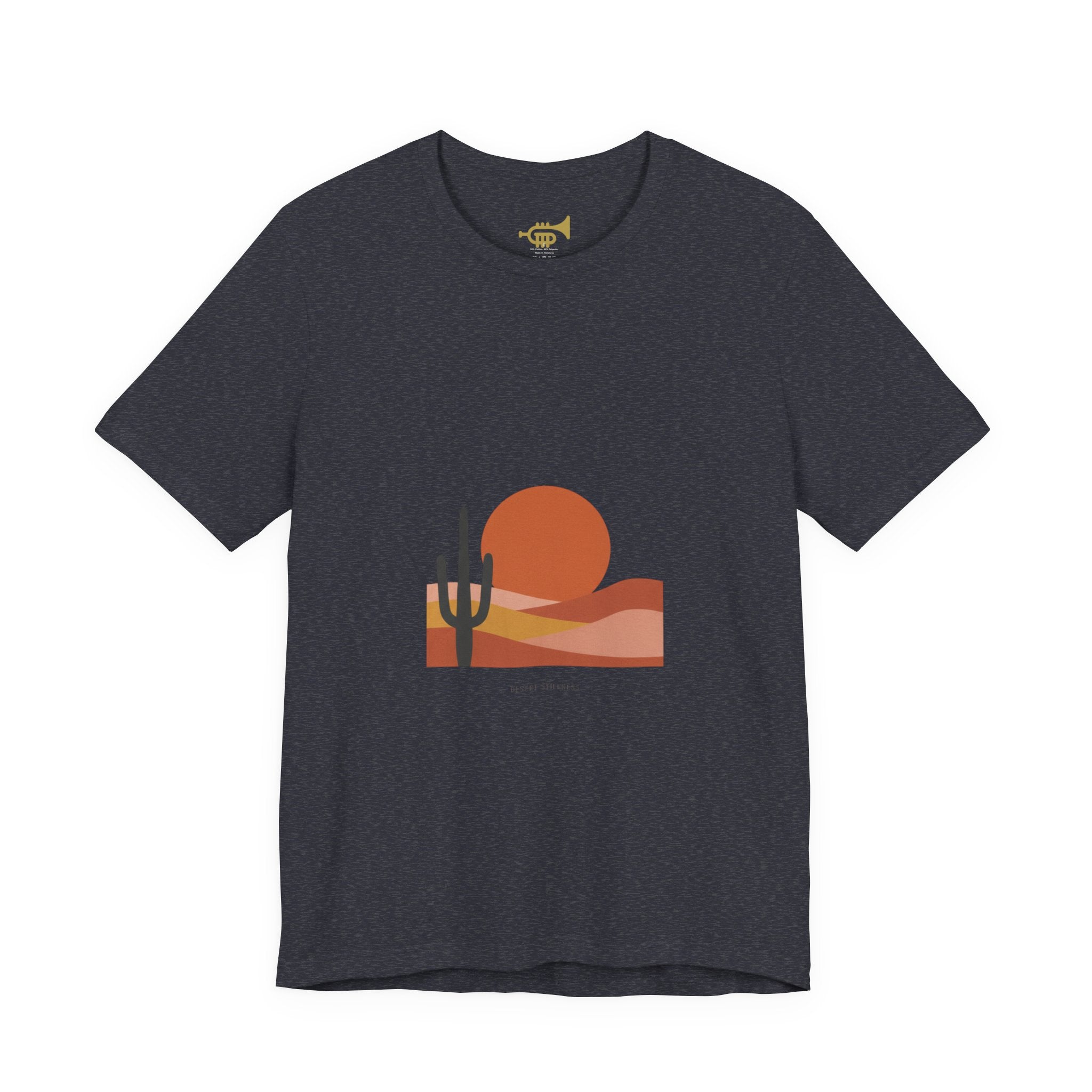 Desert Sunset Minimalist Mesa Tee | Southwestern adobe-inspired wall art