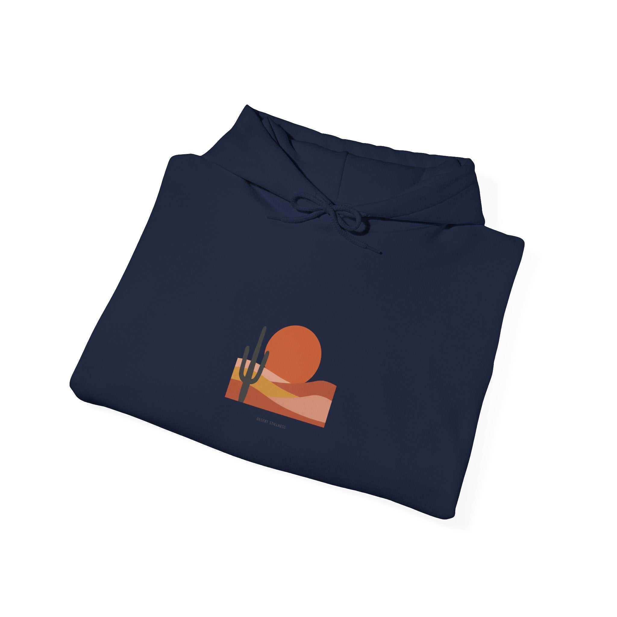 Desert Sunset Minimalist Mesa Hoodie | southwestern art print, adobe-inspired