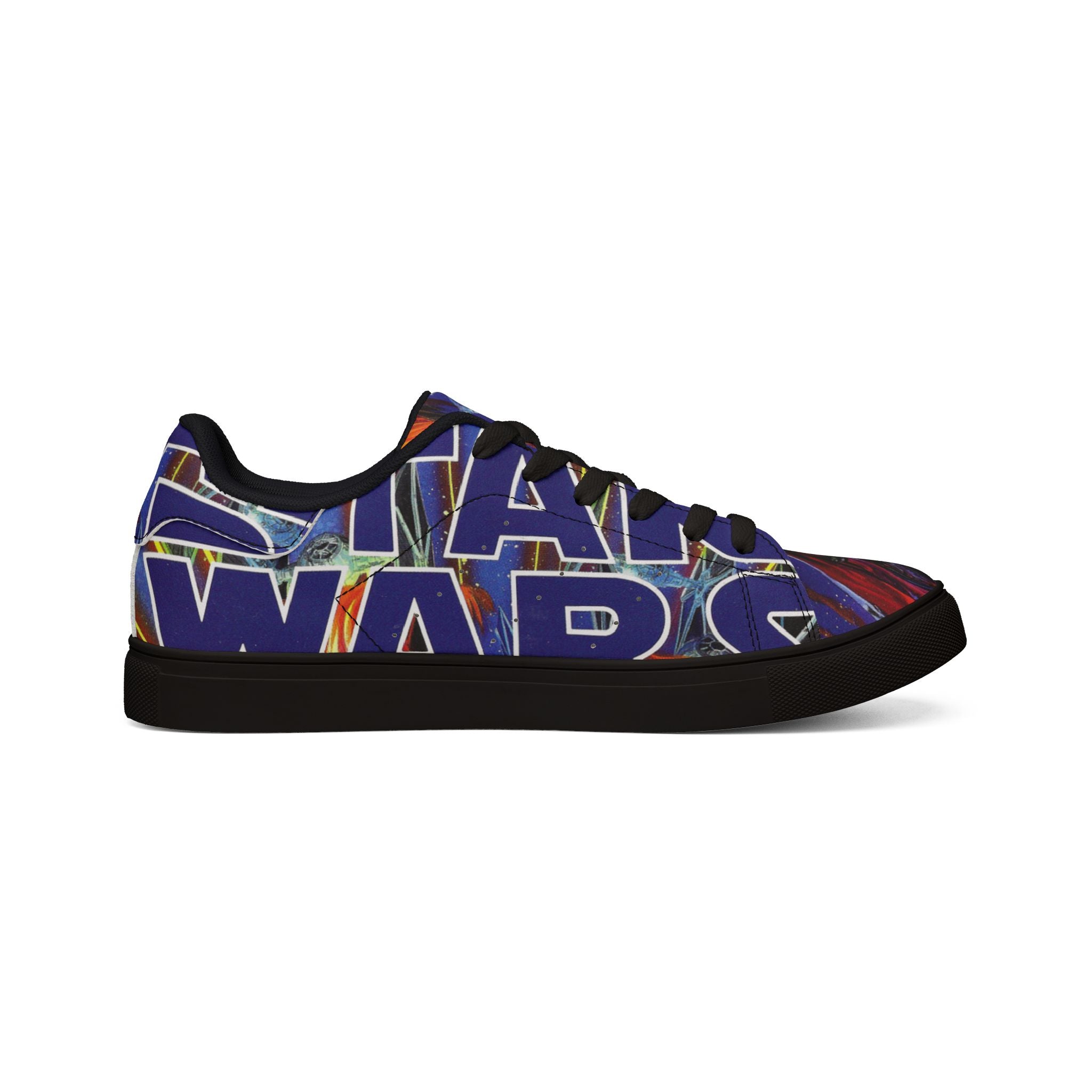 Low-Top Sneakers — Bold Blue 'STAR WARS 1 Comic Leather Sneakers for Men