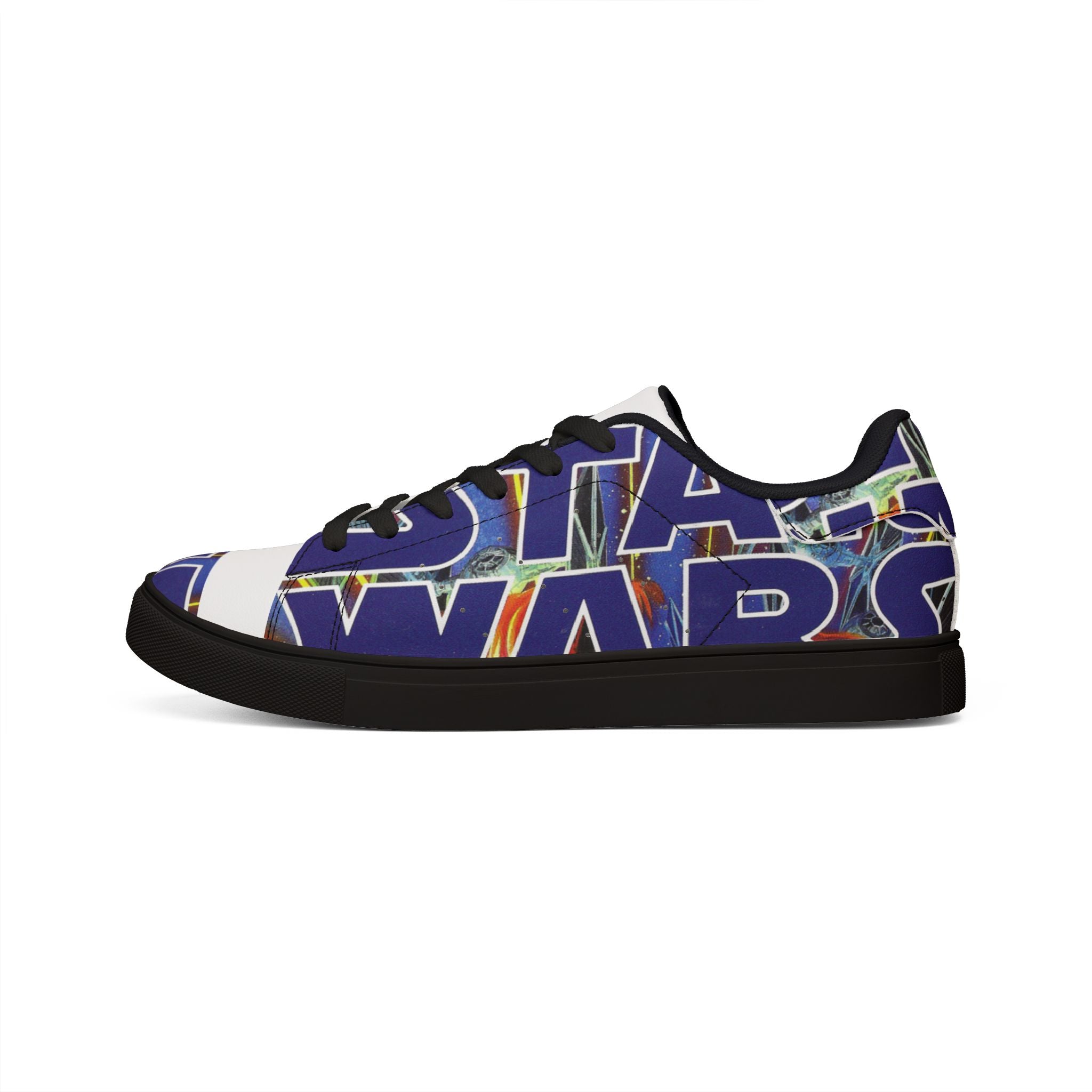 Low-Top Sneakers — Bold Blue 'STAR WARS 1 Comic Leather Sneakers for Men